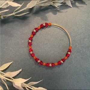 Alex and Ani Orange and Red Bracelet